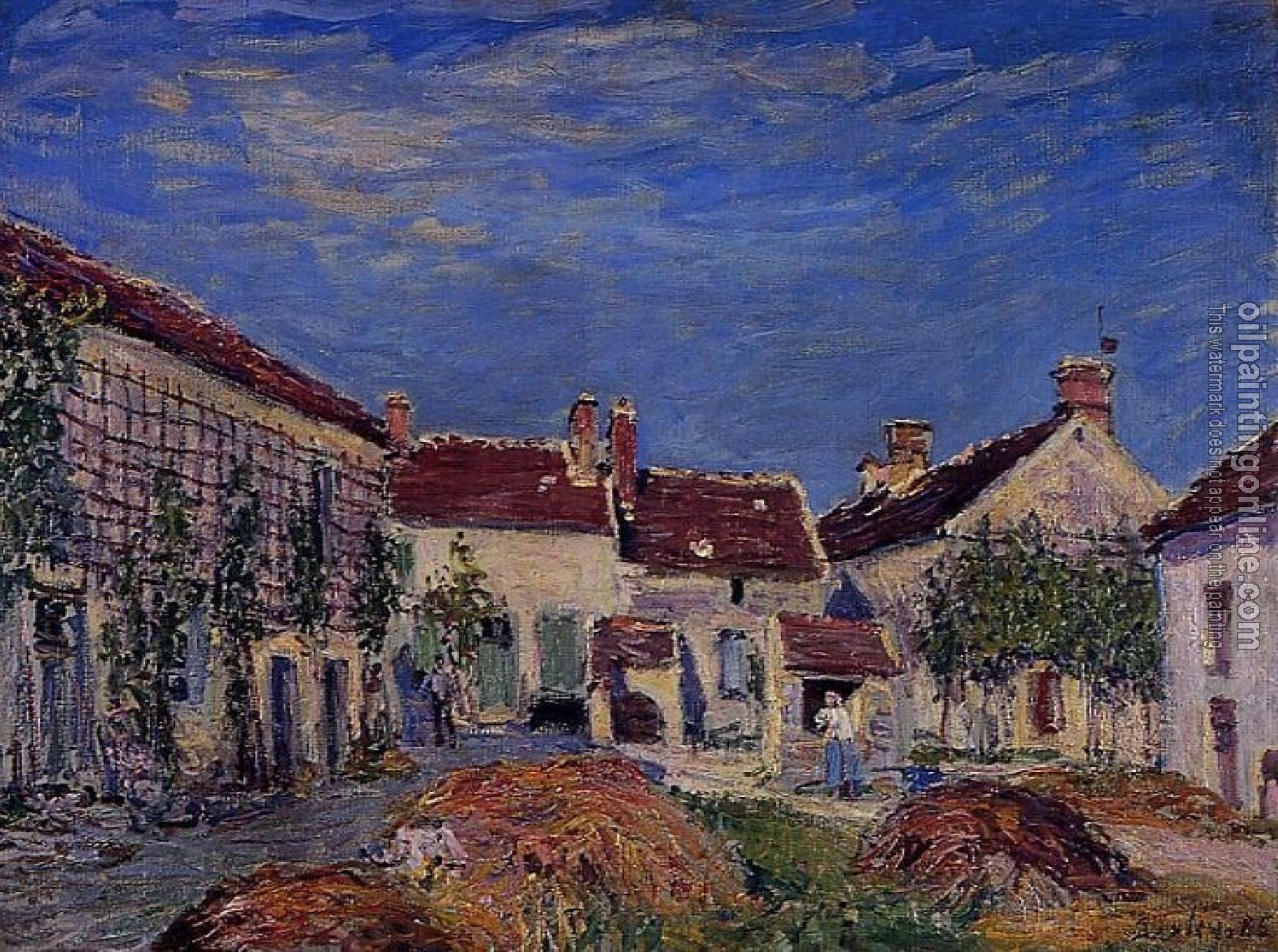 Sisley, Alfred - Courtyard at Les Sablons